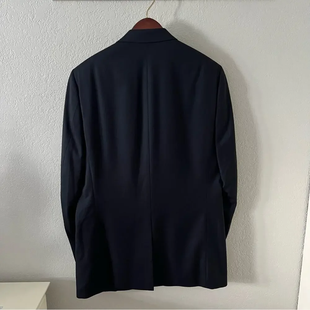 Michael Michael Kors Navy Blue Single Breasted Blazer